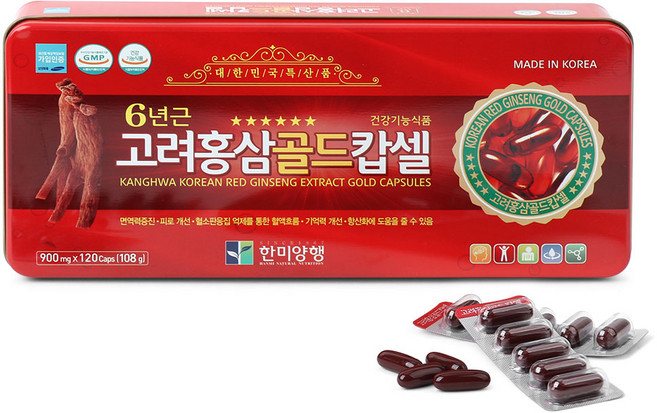 Hanmi Red Ginseng Gold Capshule 120tablet