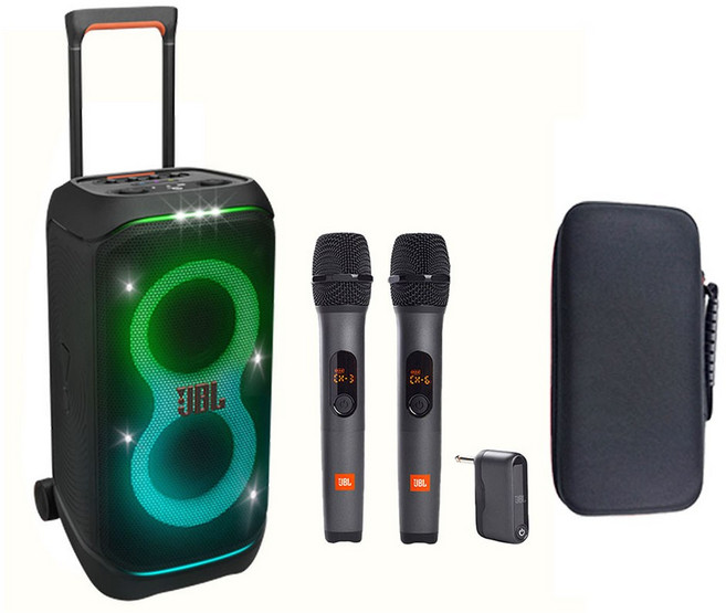 JBL PartyBox Stage 320,2chanel microphone&pouch
