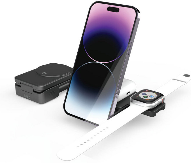 iwhere 3in1 Qi2 Mcsafe speed chrger(iphone,apple watch, Airpod buds)